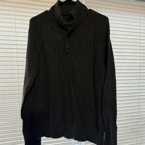 Dark grey  Button-Up Sweater